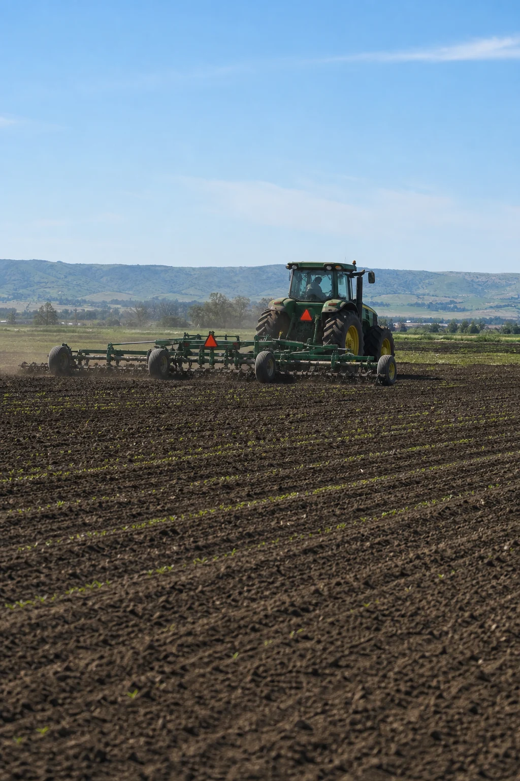 Tractor en operación agrícola